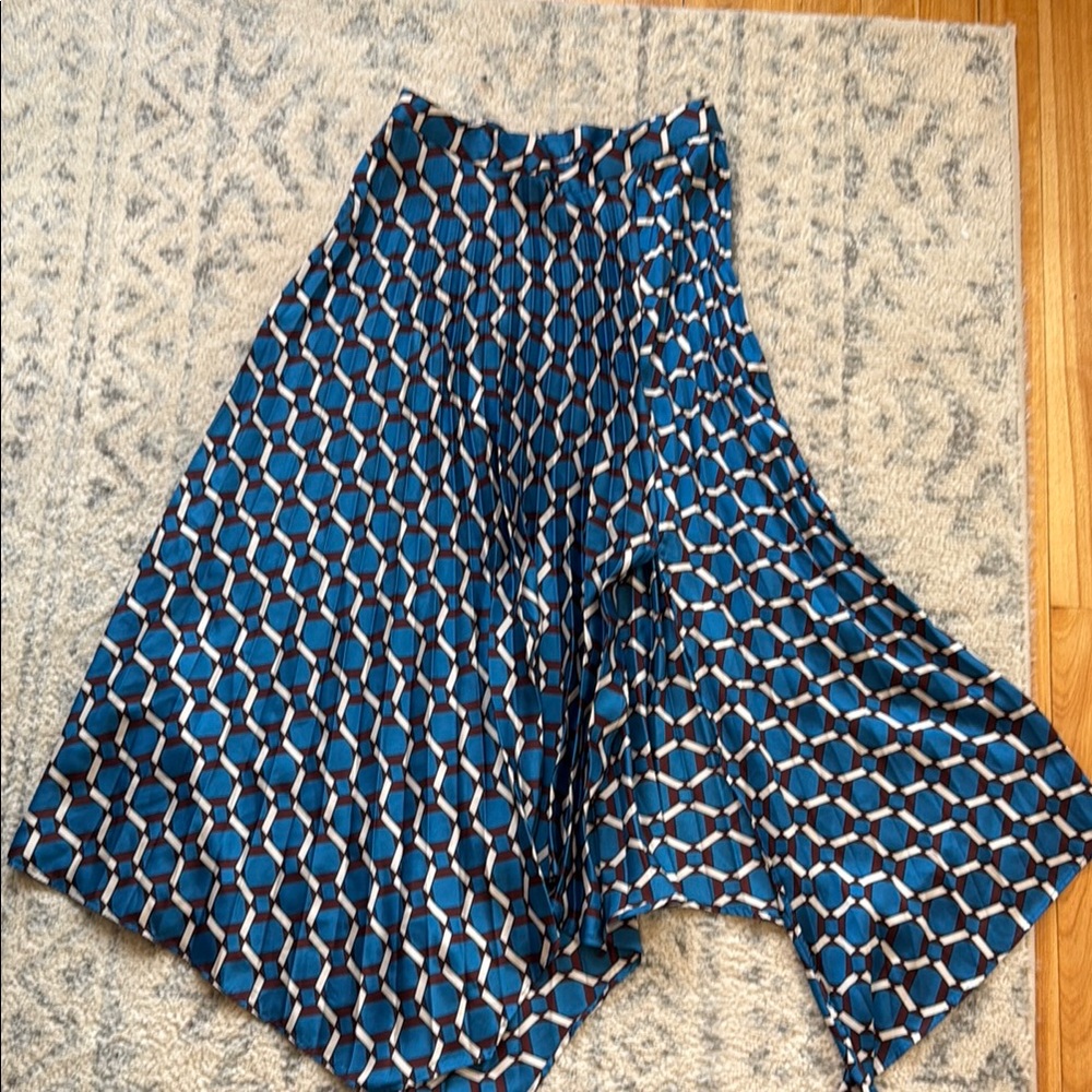Geometric Blue Skirt